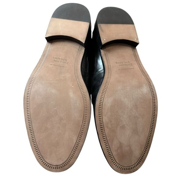 New Johnston & Murphy Men\'s Horner Black Leather Loafers Dress Shoes 12  12W main image 6